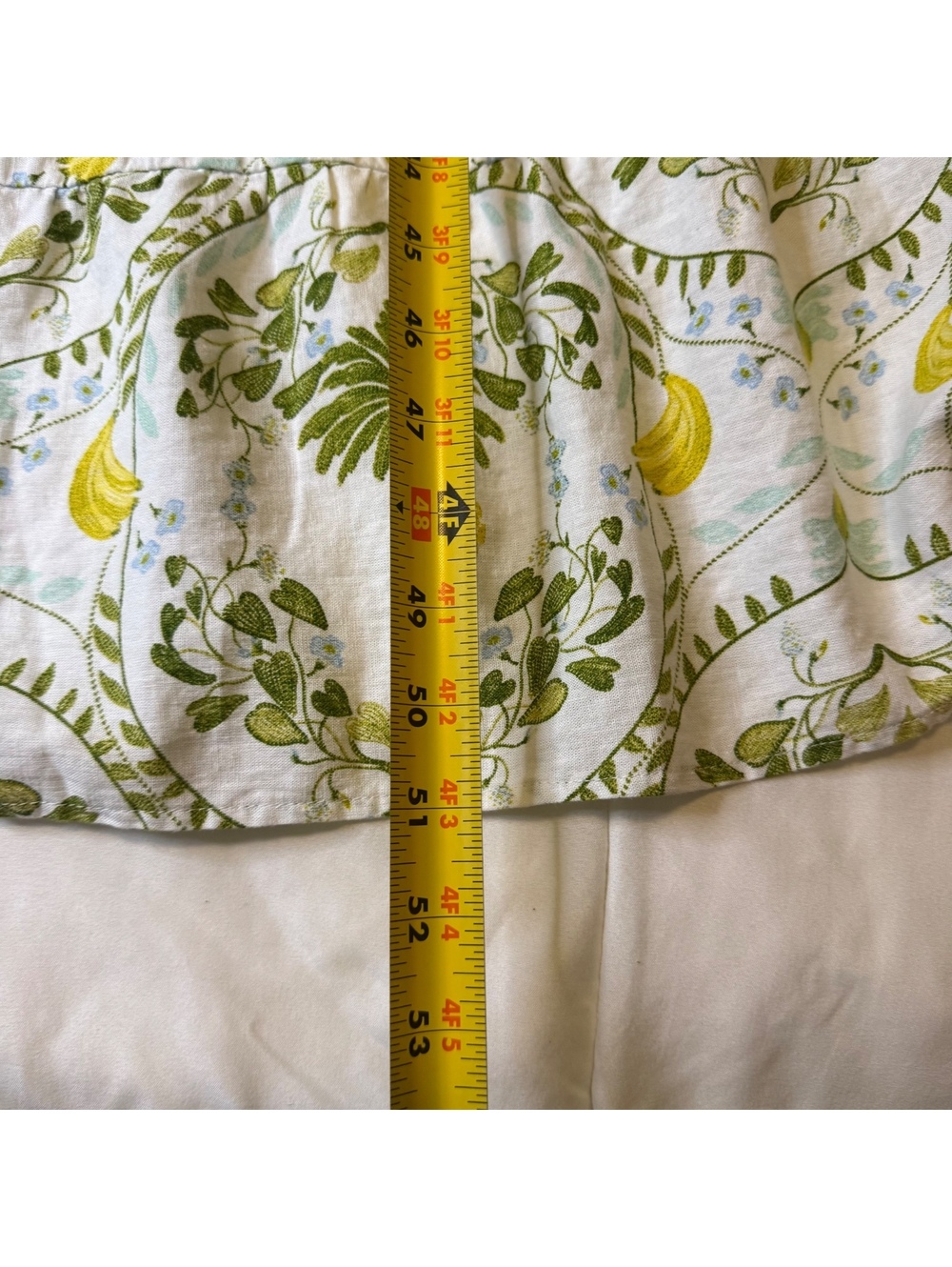 NWT Calypso St. Barth White & Green Floral Linen Summer Dress Size Medium - Picture 13 of 13